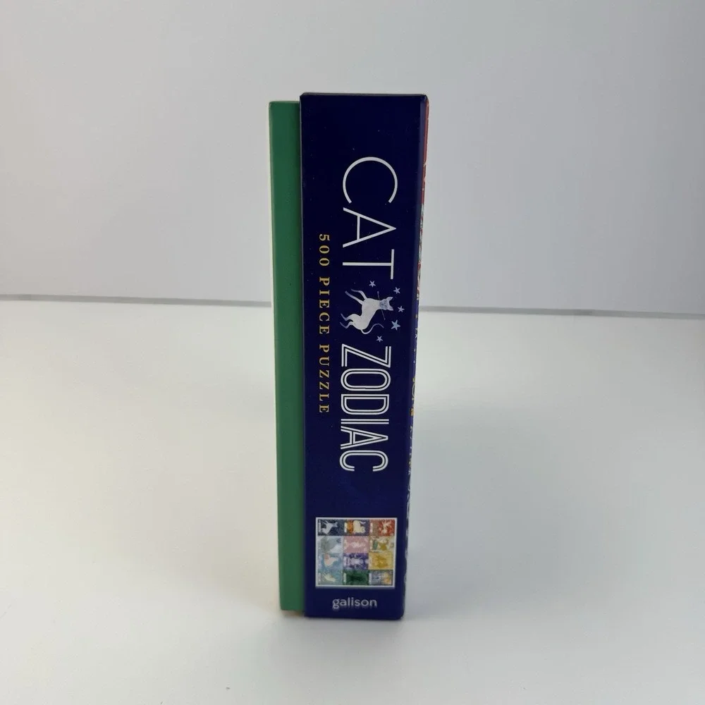Galison‎ Cat Zodiac Astrology 500 Piece Puzzle With Box & Poster Cat Lover Gift